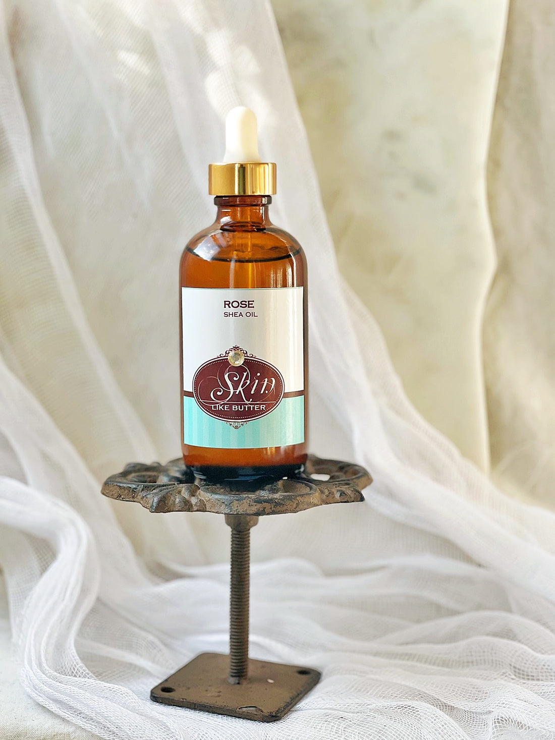 ROSE - Scented Shea Oil -  in 4oz bottles, skin moisturizer