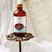 SUGAR - Wild Crafted Scented Shea Oil, in 4 oz amber glass bottles
