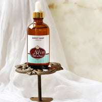 SWEET BABY - Scented Shea Oil - in 4oz amber bottles, skin moisturizer