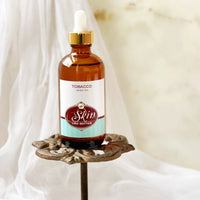 TOBACCO - Scented Shea Oil - Buy 3 get 1 free in 4oz amber bottles, skin moisturizer