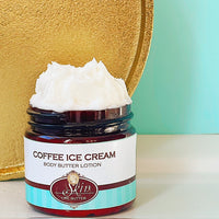 COFFEE ICE CREAM scented Body Butter, waterfree and non-greasy, vegan