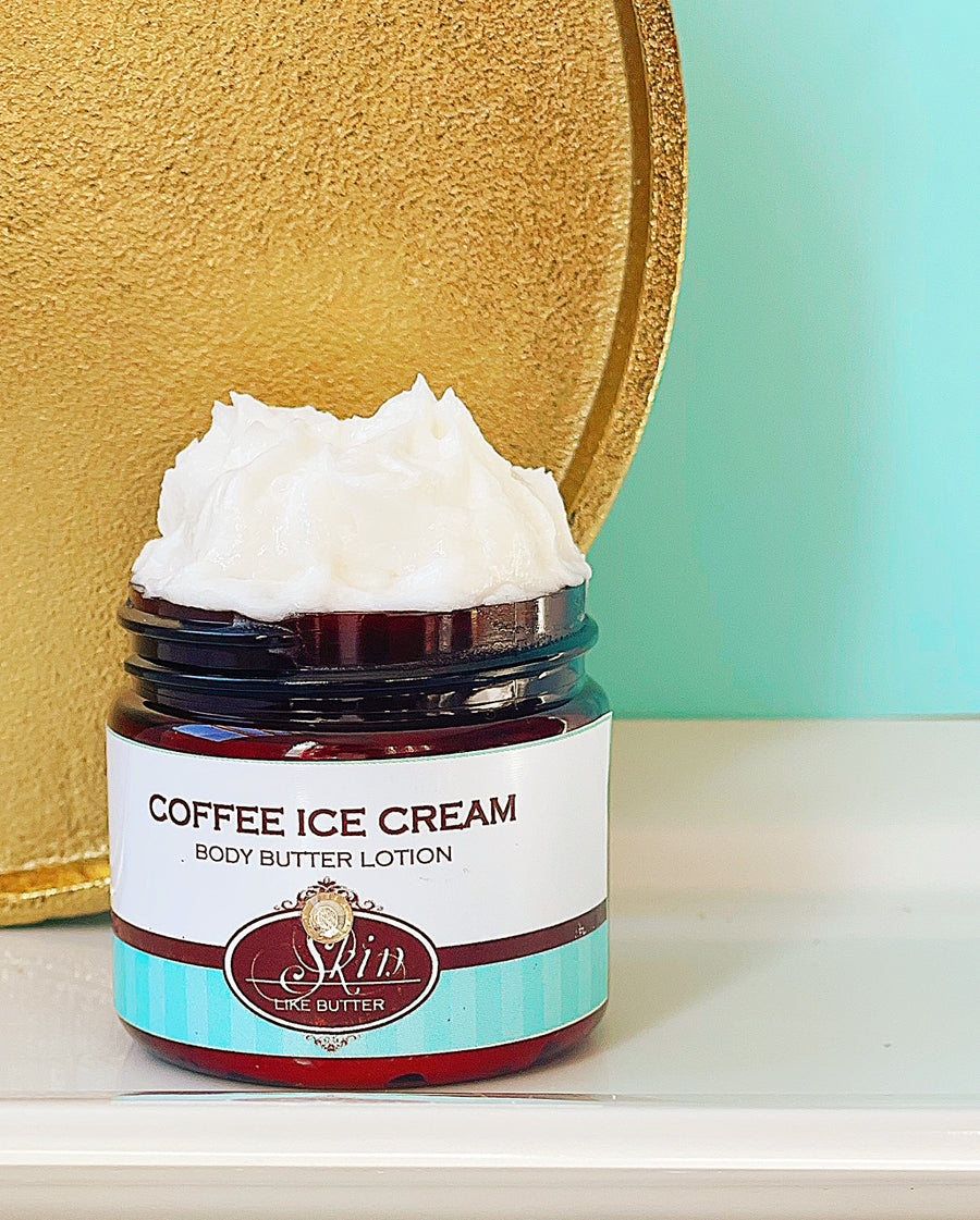 COFFEE ICE CREAM scented Body Butter, waterfree and non-greasy, vegan