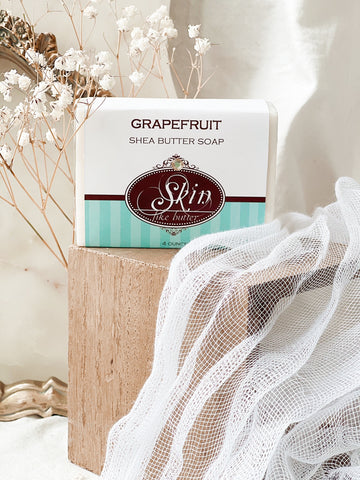 GRAPEFRUIT - Skin Like Butter - Shea Butter 4 oz Soap Bar