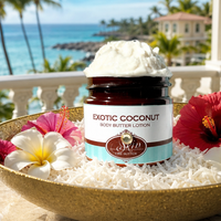 EXOTIC COCONUT scented waterfree silicone free Vegan Body Butter - best seller