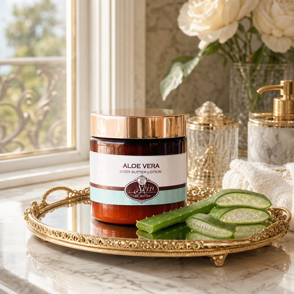 ALOE VERA scented waterfree silicone free Vegan Body Butter