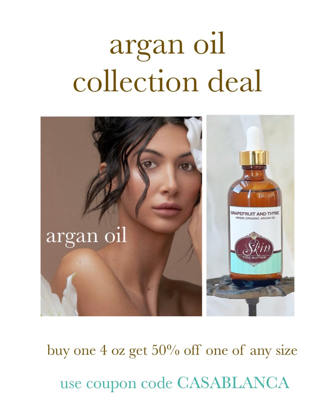 DUSTED PEONY SCENTED - Organic Virgin Moroccan Argan Oil