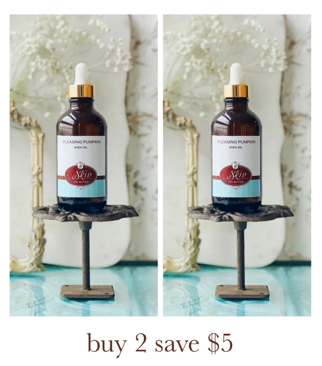 VANILLA SUGAR- Skin Like Butter Wild Crafted Scented Shea Oil, 4 oz