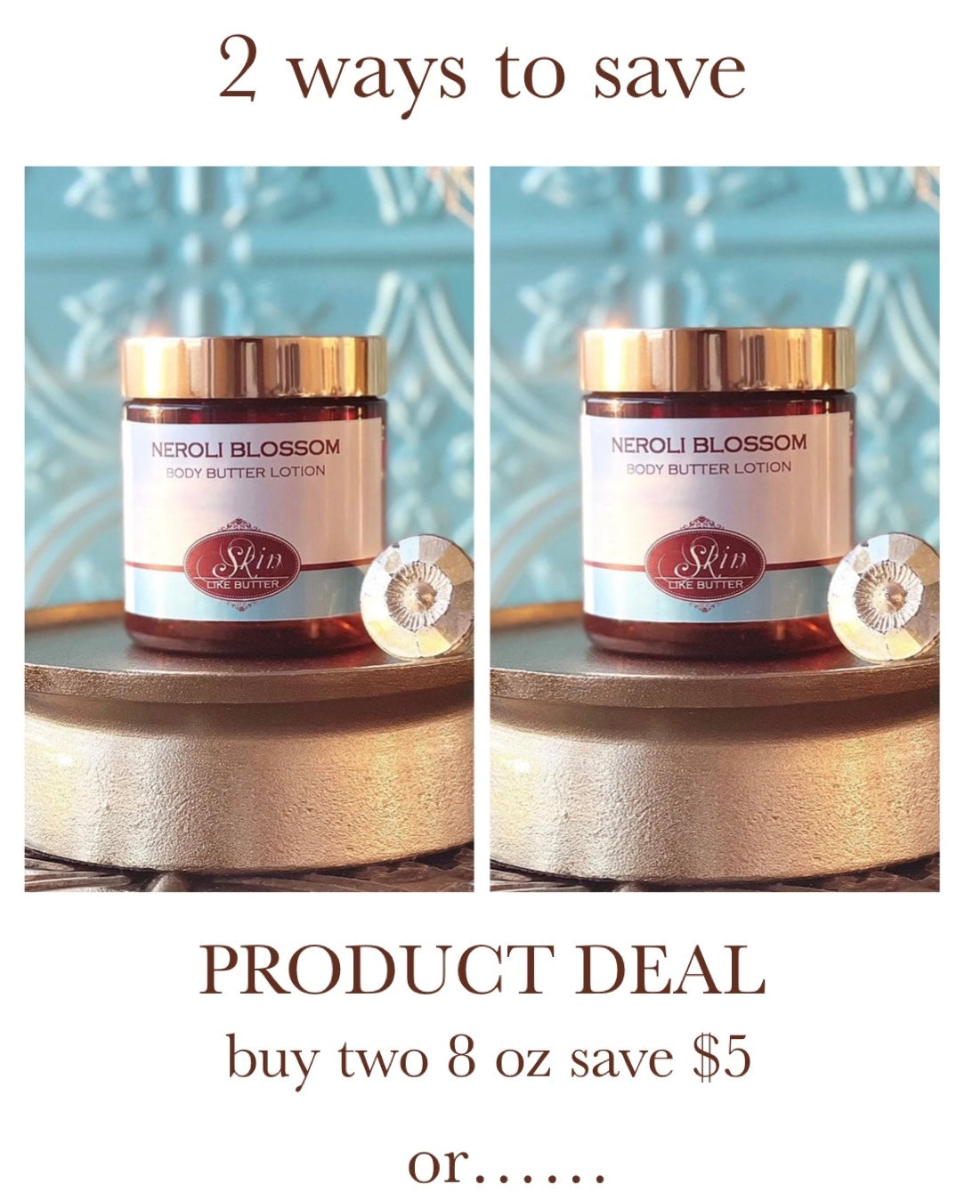 ELDER BLOSSOM AND QUINCE scented water free Vegan Body Butter