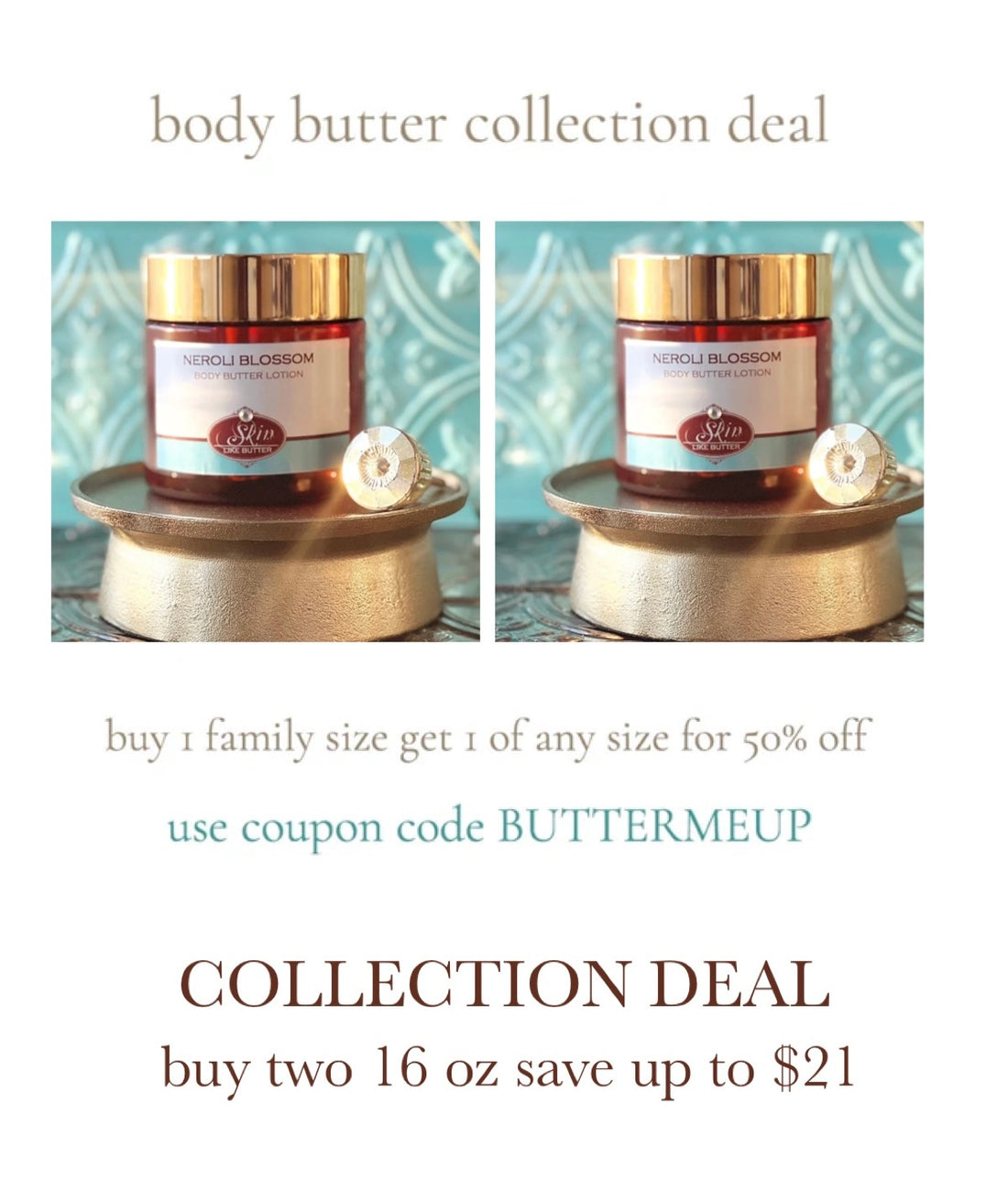 NILE scented waterfree silicone free Vegan Body Butter