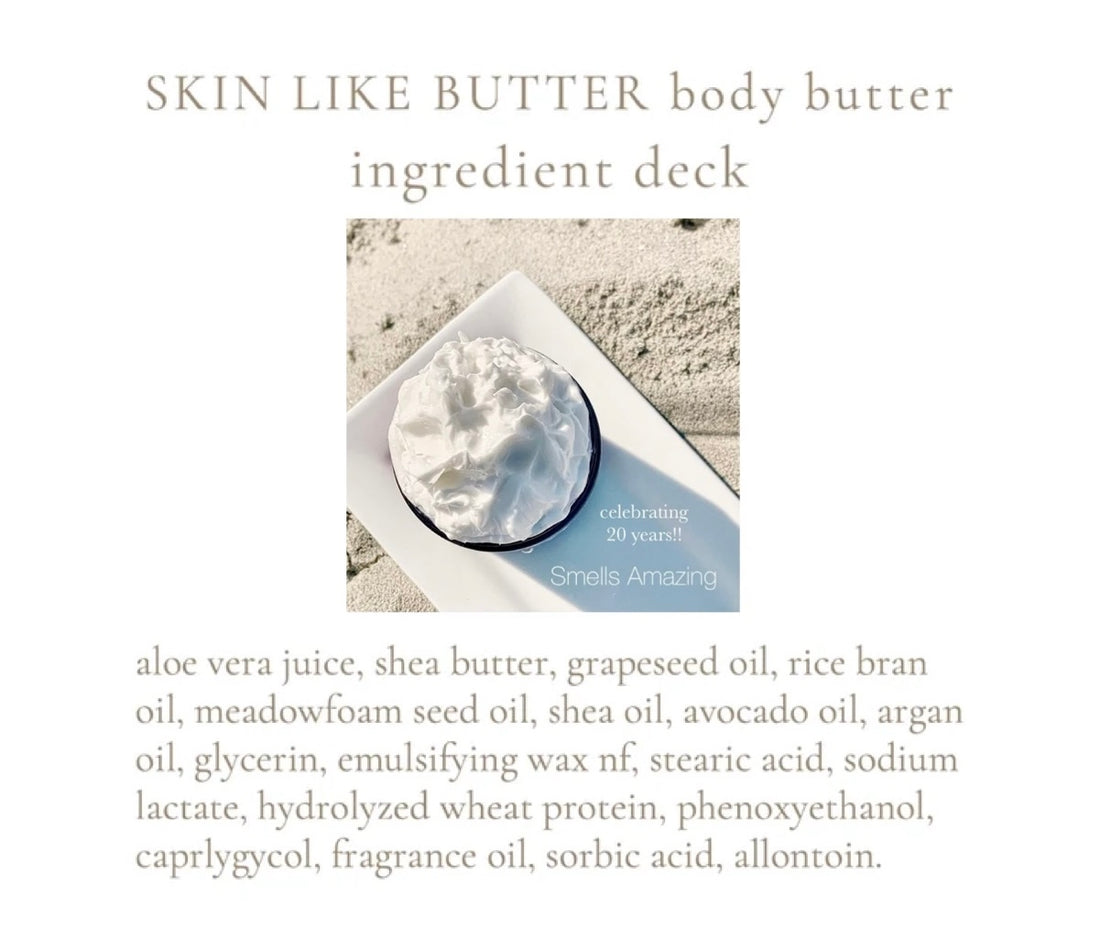 AMBER scented, waterfree, Vegan Body Butter in 2 to 16 oz jars