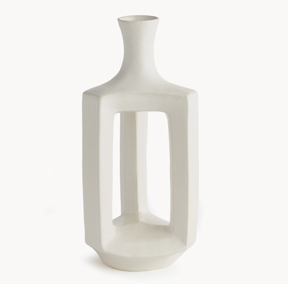RUMIE A LA CART - Home Decor - WHITE Structural Modern Organic large vase