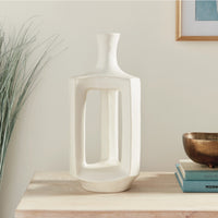 RUMIE A LA CART - Home Decor - WHITE Structural Modern Organic large vase