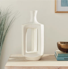 RUMIE A LA CART - Home Decor - WHITE Structural Modern Organic large vase