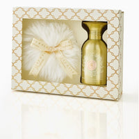 SKIN LIKE BUTTER & CO ~ LIFESTYLE - Shelley Kyle Tiramani Powder Puff & Crystal Powder puff dish