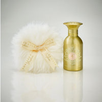 SKIN LIKE BUTTER & CO ~ LIFESTYLE - Shelley Kyle Tiramani Powder Puff & Crystal Powder puff dish
