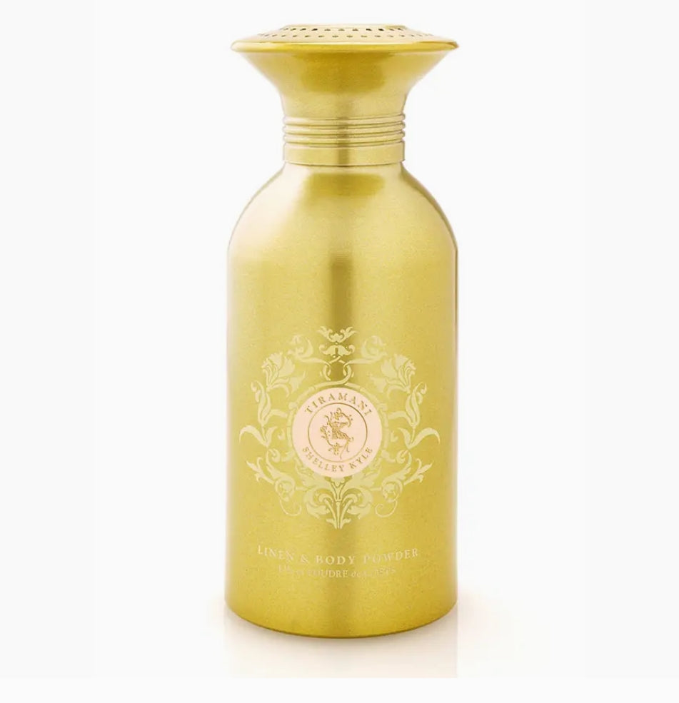 SKIN LIKE BUTTER & CO ~ LIFESTYLE - Shelley Kyle Tiramani Powder Puff & Crystal Powder puff dish