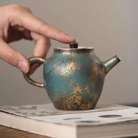 Skin Like Butter & Co boutique - Gold and Green Brewing Pot by Eisa Tea Company