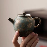 Skin Like Butter & Co boutique - Gold and Green Brewing Pot by Eisa Tea Company
