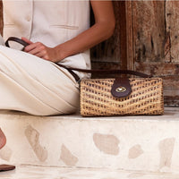 SKIN LIKE BUTTER & CO ~ LIFESTYLE - Rattan and Leather Resort Crossbody