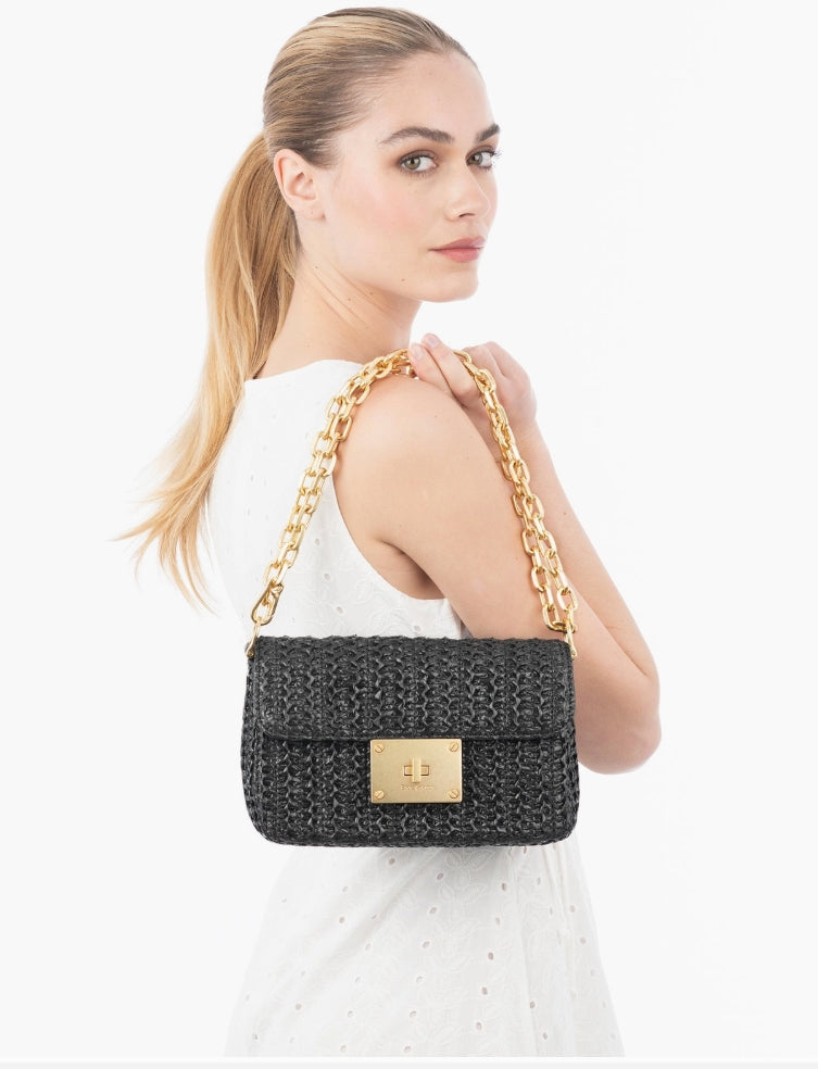 SKIN LIKE BUTTER & CO ~ LIFESTYLE - Eric Javits Raffia Resort Crossbody in Black or Cream