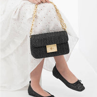 SKIN LIKE BUTTER & CO ~ LIFESTYLE - Eric Javits Raffia Resort Crossbody in Black or Cream