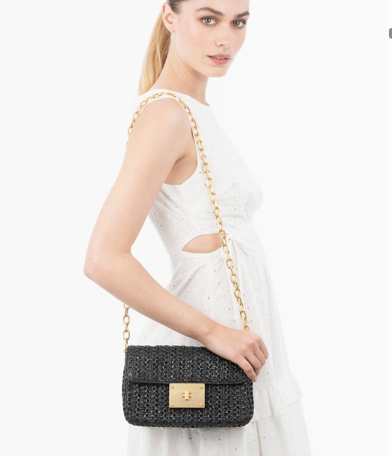 SKIN LIKE BUTTER & CO ~ LIFESTYLE - Eric Javits Raffia Resort Crossbody in Black or Cream