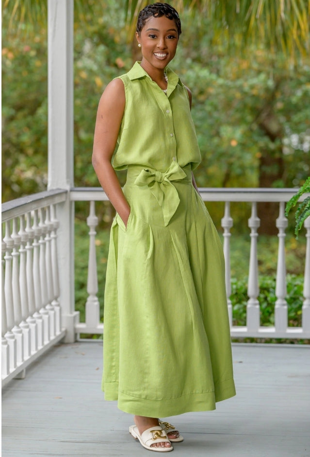 SKIN LIKE BUTTER & CO ~ LIFESTYLE - EASY ELEGANCE LINEN MAXI SKIRT