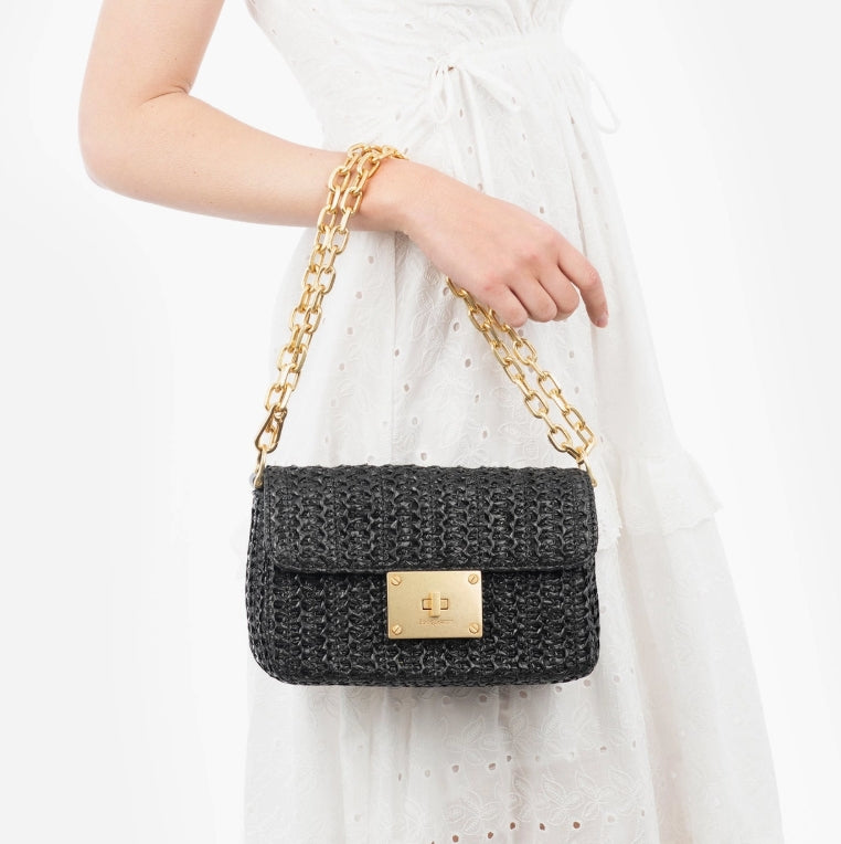 SKIN LIKE BUTTER & CO ~ LIFESTYLE - Eric Javits Raffia Resort Crossbody in Black or Cream