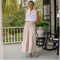SKIN LIKE BUTTER & CO ~ LIFESTYLE - EASY ELEGANCE LINEN MAXI SKIRT