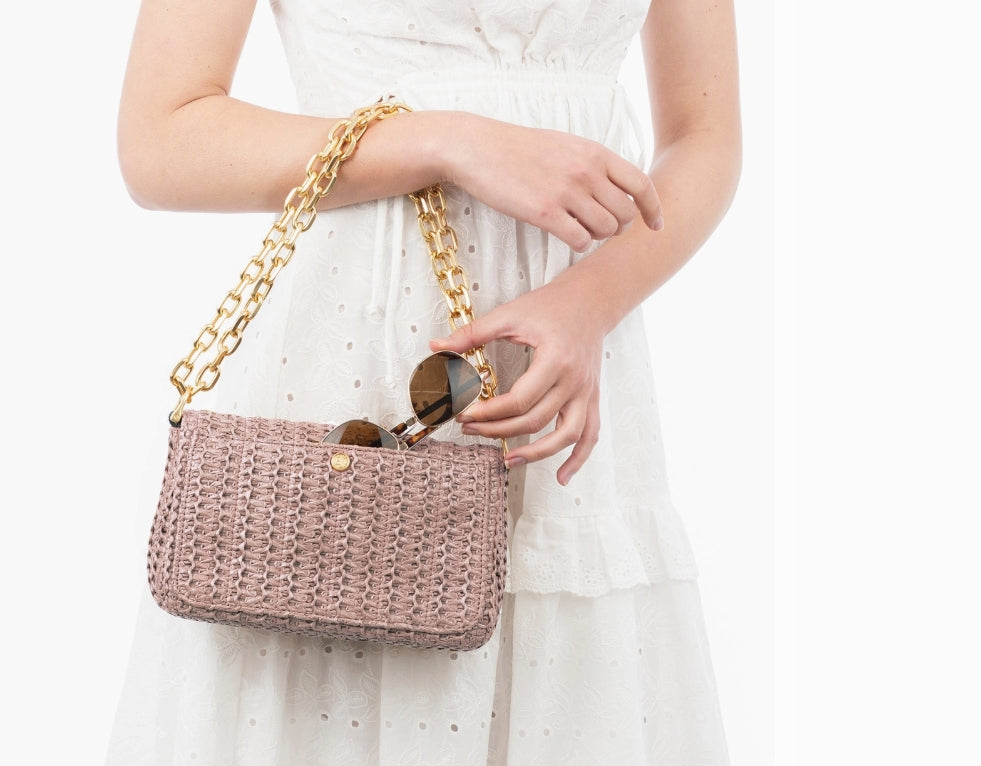 SKIN LIKE BUTTER & CO ~ LIFESTYLE - Eric Javits Raffia Resort Crossbody in Black or Cream