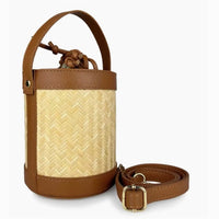 SKIN LIKE BUTTER & CO ~ LIFESTYLE - Italian Made Bamboo and Leather Resort Bucket Bag