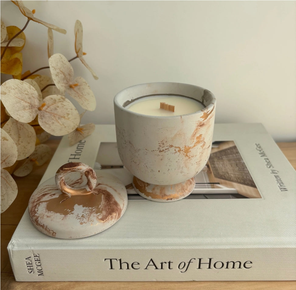 Skin Like Butter & Co LUX CANDLES - FANCY CONCRETE SOY CANDLES
