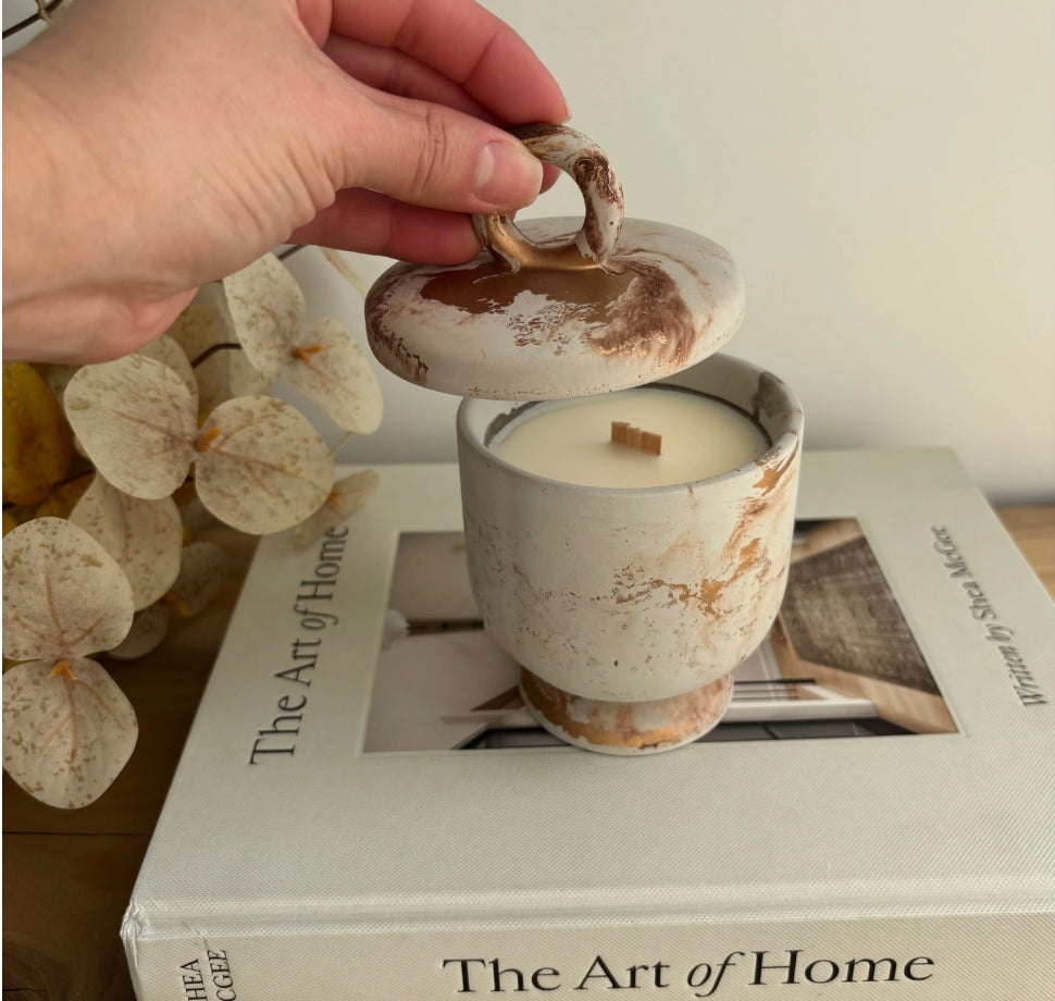 Skin Like Butter & Co LUX CANDLES - FANCY CONCRETE SOY CANDLES