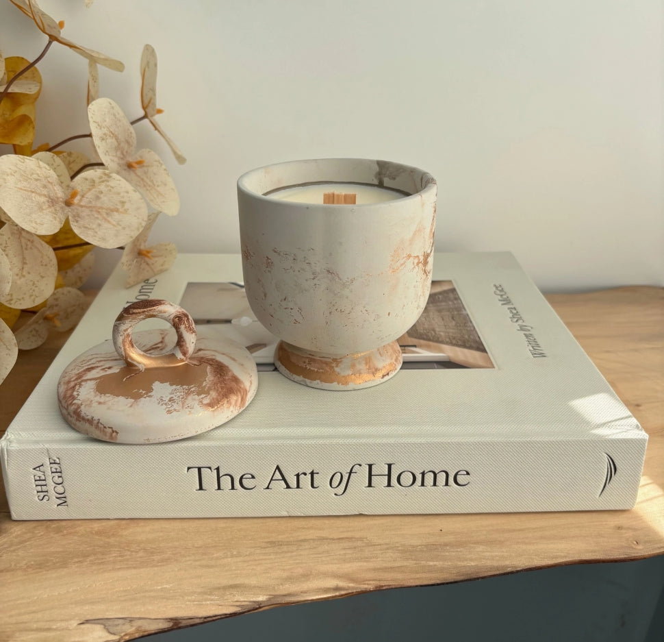 Skin Like Butter & Co LUX CANDLES - FANCY CONCRETE SOY CANDLES
