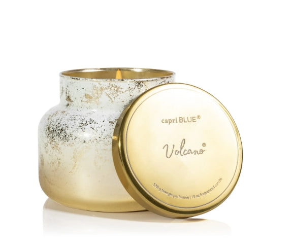 Skin Like Butter & Co boutique - CAPRI BLUE VOLCANO GOLD GLIMMER CANDLE