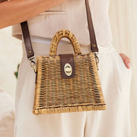 SKIN LIKE BUTTER & CO ~ LIFESTYLE - Rattan and Leather Resort Crossbody by the Winding Road