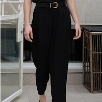 SKIN LIKE BUTTER & CO ~ LIFESTYLE - EASY ELEGANCE Essential Black Silk Crepe Trousers