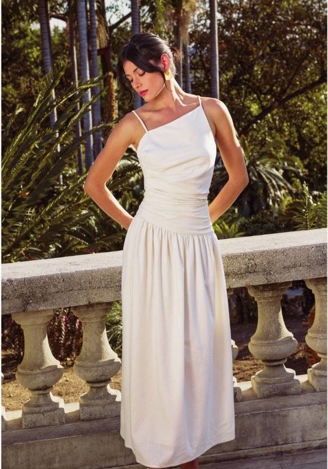 SKIN LIKE BUTTER & CO ~ LIFESTYLE - EASY ELEGANCE Essential Cream Linen Sundress