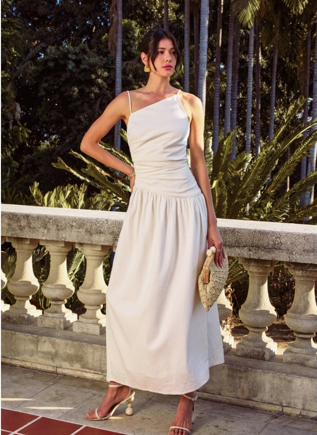 SKIN LIKE BUTTER & CO ~ LIFESTYLE - EASY ELEGANCE Essential Cream Linen Sundress