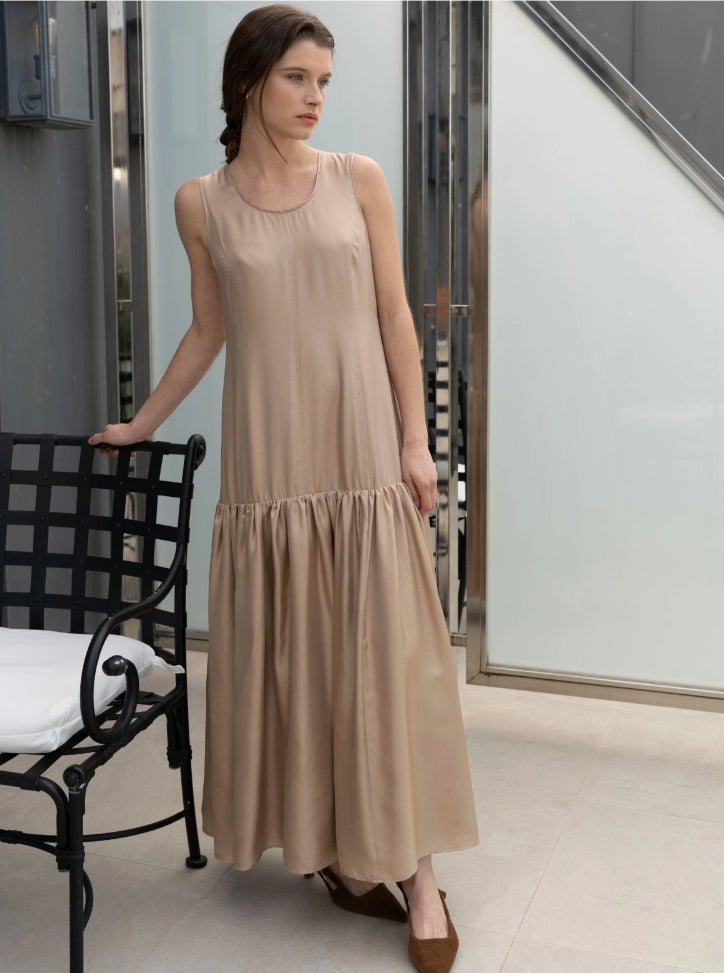 SKIN LIKE BUTTER & CO ~ LIFESTYLE - EASY ELEGANCE Essential Black and Taupe Sundress