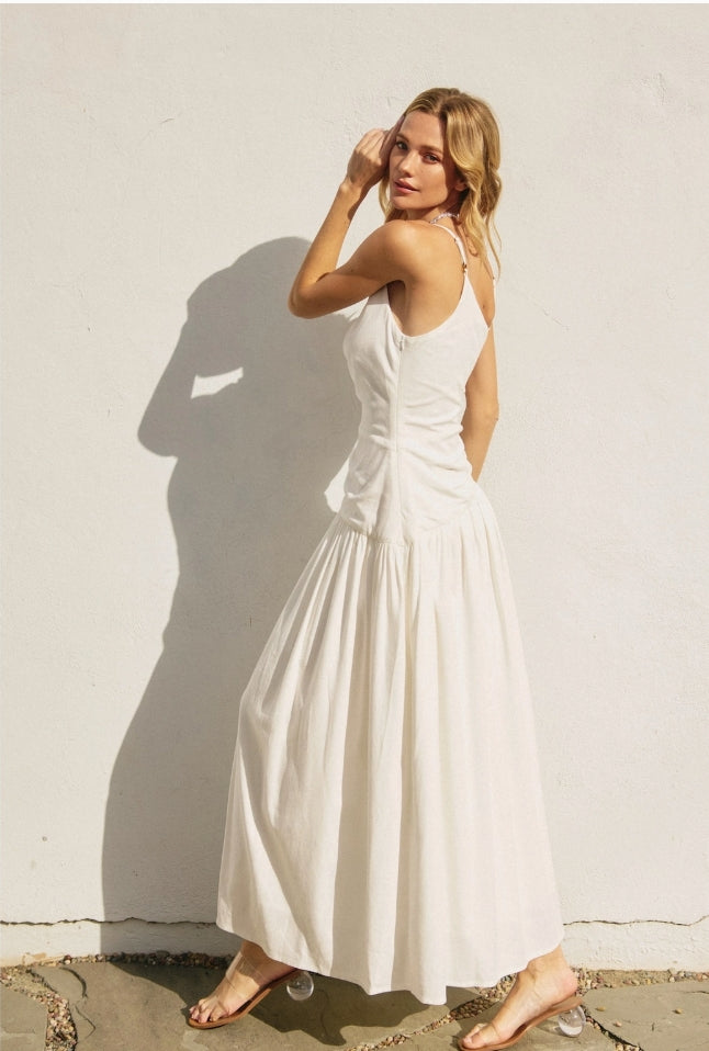 SKIN LIKE BUTTER & CO ~ LIFESTYLE - EASY ELEGANCE Essential Cream Linen Sundress