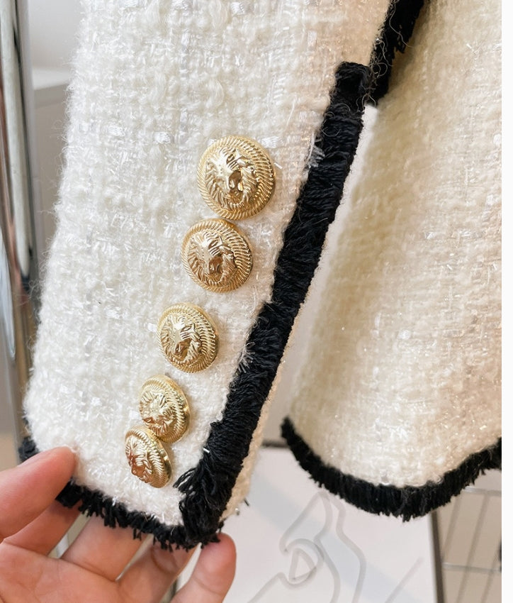 SKIN LIKE BUTTER & CO ~ LIFESTYLE - EASY ELEGANCE Essential Cream and Black Tweed Short Set