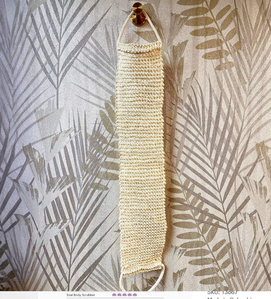 Skin Like Butter & Co boutique - Sisal back scrubber by Baudelaire