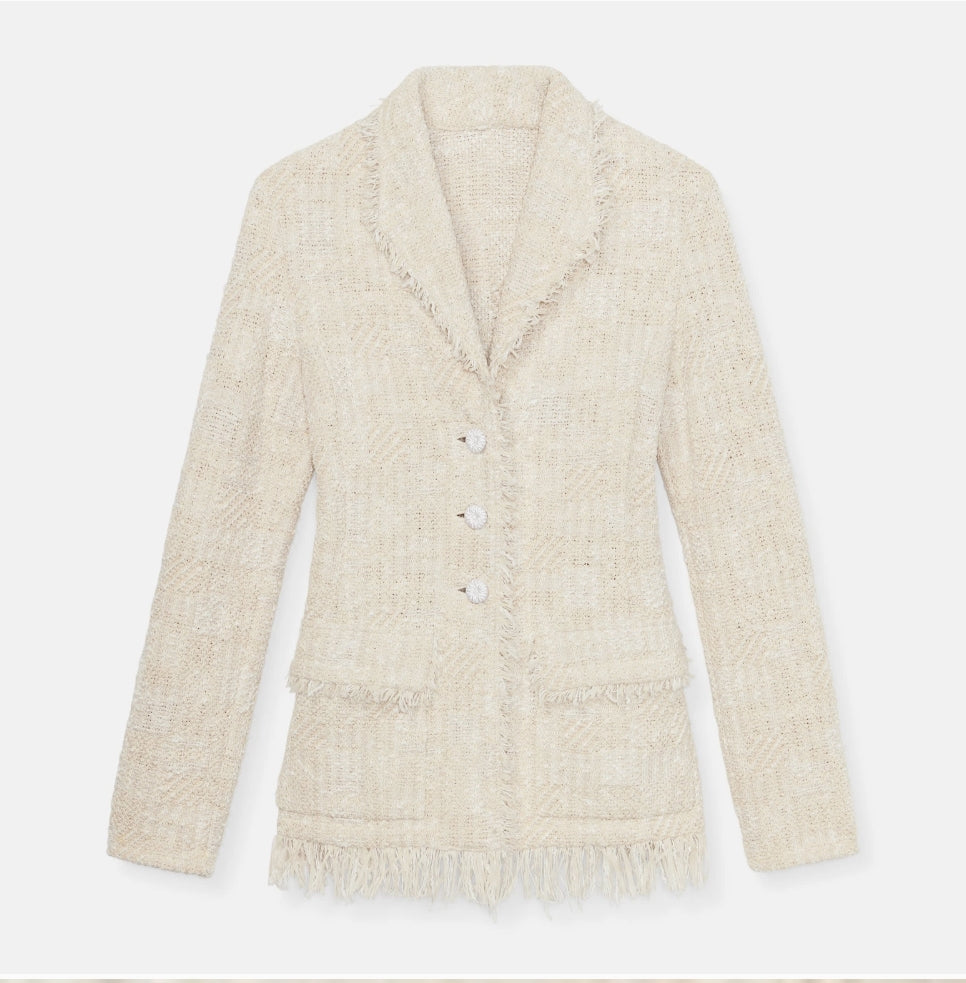 SKIN LIKE BUTTER & CO ~ LIFESTYLE - EASY ELEGANCE - Cream tweed jacket