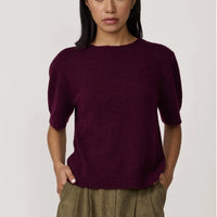 SKIN LIKE BUTTER & CO ~ LIFESTYLE - EASY ELEGANCE- Burgundy Alpaca Sweater