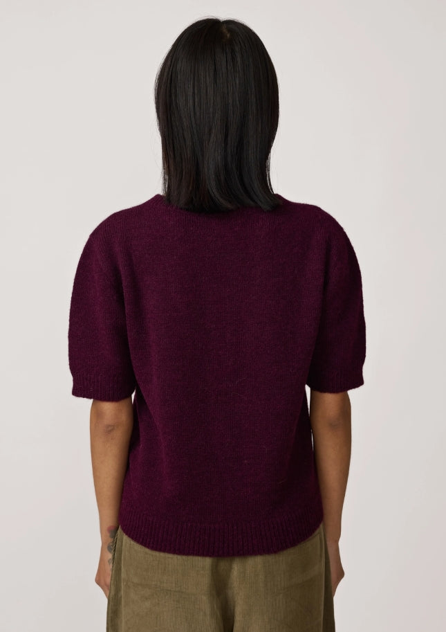 SKIN LIKE BUTTER & CO ~ LIFESTYLE - EASY ELEGANCE- Burgundy Alpaca Sweater