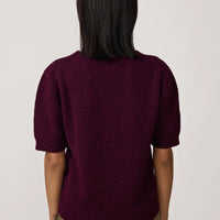 SKIN LIKE BUTTER & CO ~ LIFESTYLE - EASY ELEGANCE- Burgundy Alpaca Sweater