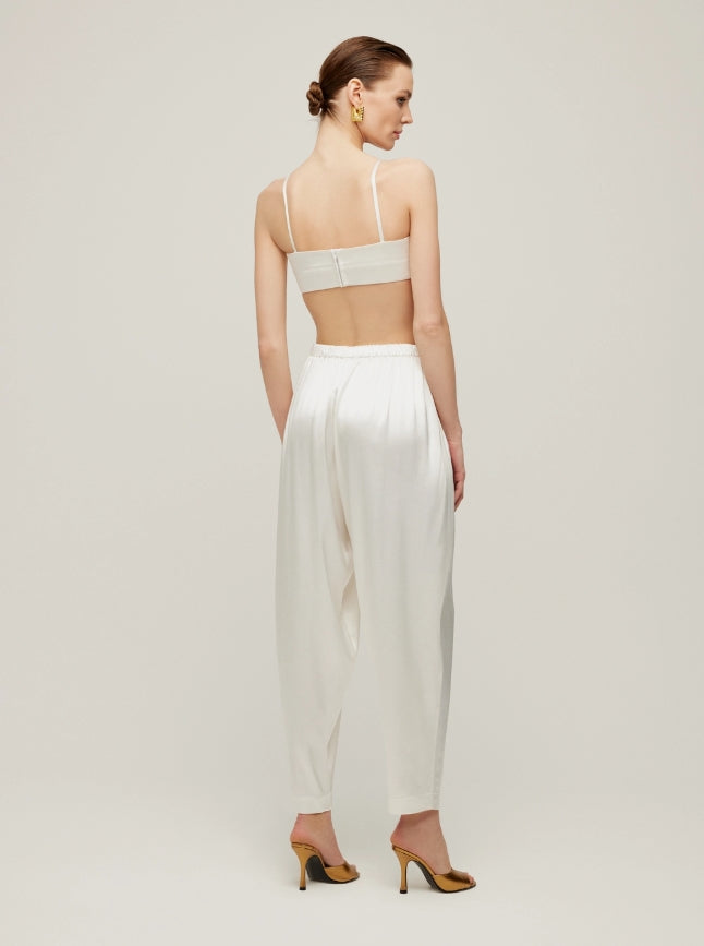 SKIN LIKE BUTTER & CO ~ LIFESTYLE - EASY ELEGANCE- Cream structured trouser