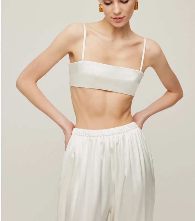SKIN LIKE BUTTER & CO ~ LIFESTYLE - EASY ELEGANCE- Cream structured trouser