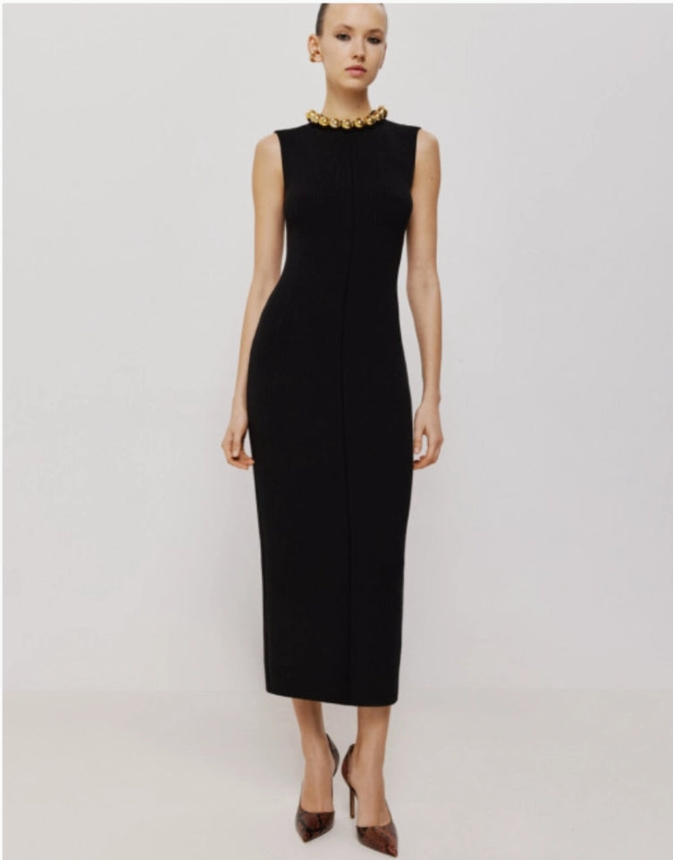 SKIN LIKE BUTTER & CO ~ LIFESTYLE - EASY ELEGANCE- Black Knit Maxi Dress